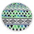 Round Beach Microfibre Towel TRIBAL TRAIL