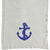 Anchor PRAM Cotton Knit Blanket - Grey & Royal Blue