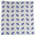 Anchor COT Cotton Knit Blanket - Grey & Royal Blue
