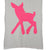 Cotton Knit Deer Blanket - Hot Pink
