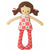 Baby Martha Doll Rattle - Cherry Check