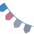 Blue & Red Stripe Bunting (4 meter long)