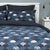 Kasai Navy Quilt Cover Set