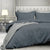 Florence Waffle Blue Quilt Cover Set