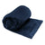 Lucia Luxury Plush Velvet Navy Blanket