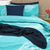 Paize Turquoise Quilt Cover Set
