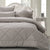 QB/KB Cotton Waffle Earth 3pce Comforter Set (240 x 260cm)