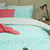 Wathe Aqua Quilt Cover Set