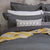 Charleston Charcoal European Pillowcase