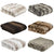 Faux Fur Small Throw Rug (130 x 150cm)