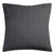 French Linen Quilted Charcoal European Pillowsham