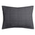 French Linen Quilted Charcoal Pillowsham