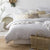 French Linen Silver Quilt Cover Set