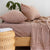Gingham Clove Flannelette Sheet Set