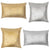 Metallic Oblong GOLD Cushion (30 x 50cm)