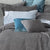 Cambridge Charcoal Matching European Pillowcase