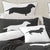 Dachshund Charcoal European Pillowcase