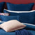 Dynasty Navy Blue Matching European Pillowcase