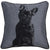 French Bulldog Velvet Cushion (43 x 43cm)