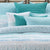 Vivid Teal Quilted Oblong Cushion (60 x 30cm)