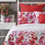 Vivid Red Quilted European Pillowcase