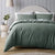 Riviera Green Organic Cotton Quilt Cover Set