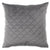 Vivid Velvet Grey Quilted Cushion (43 x 43cm)