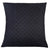 Vivid Black Quilted European Pillowcase