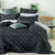 Yaxley Charcoal Coverlet Set