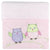 Baby Owl Girl Cradle/Bassinet Velour Blanket (70 x 90cm)