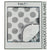 Classic Grey Polka Dot Reversible Cuddle Velour Blanket (70 x 90cm)