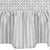 Grey White Stripe Cot Valance