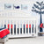 Navy And Red Stripe Coverlet