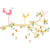 Enchanted Neutral Pink Branch Wall Stickers