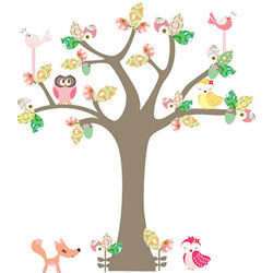 Enchanted Dark Pink Tree Stickers by Cocoon Couture – Cottonbox Pty Ltd