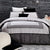 Ankara Charcoal Quilt Cover Set
