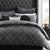 Mancini Charcoal Quilt Cover Set