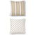 Massimo Snow European Pillowcase (TRELLIS WITH STRIPE REVERSE)