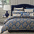 Windsor Navy Quilt Cover Set