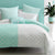 Jaya Aqua Quilt Cover Set