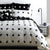 Meta Black Quilt Cover Set