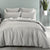 Waffle Silver Quilt Cover Set