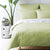Waffle Lime Quilt Cover Set