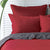 Waffle Red European Pillowcase