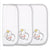 Dumbo 3-Pk Washcloths (25 x 25cm)