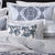 Arabian Birds Navy Square Cushion (45 x 45cm)