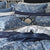 Birds Of Paradise Denim Quilted Cushion (41 x 41cm)