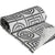 Circles And Squares Silver Bed Runner (70 x 250cm)