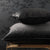 Circles And Squares Black Velvet Cushion (45 x 45cm)