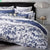 Tropical Floral Navy Quilt Cover Set